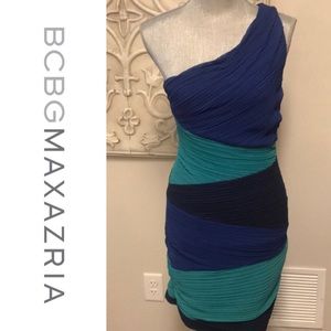 BCBG Blue Jewel Tones Party Dress